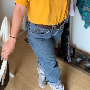 High waisted Lee blue Jeans